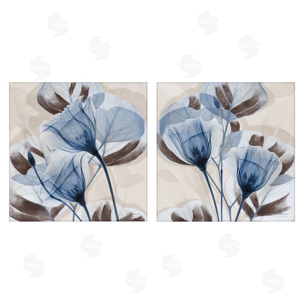 Albert Koetsier Blooming Sapphire Union Stretched Canvas Wall Art Print