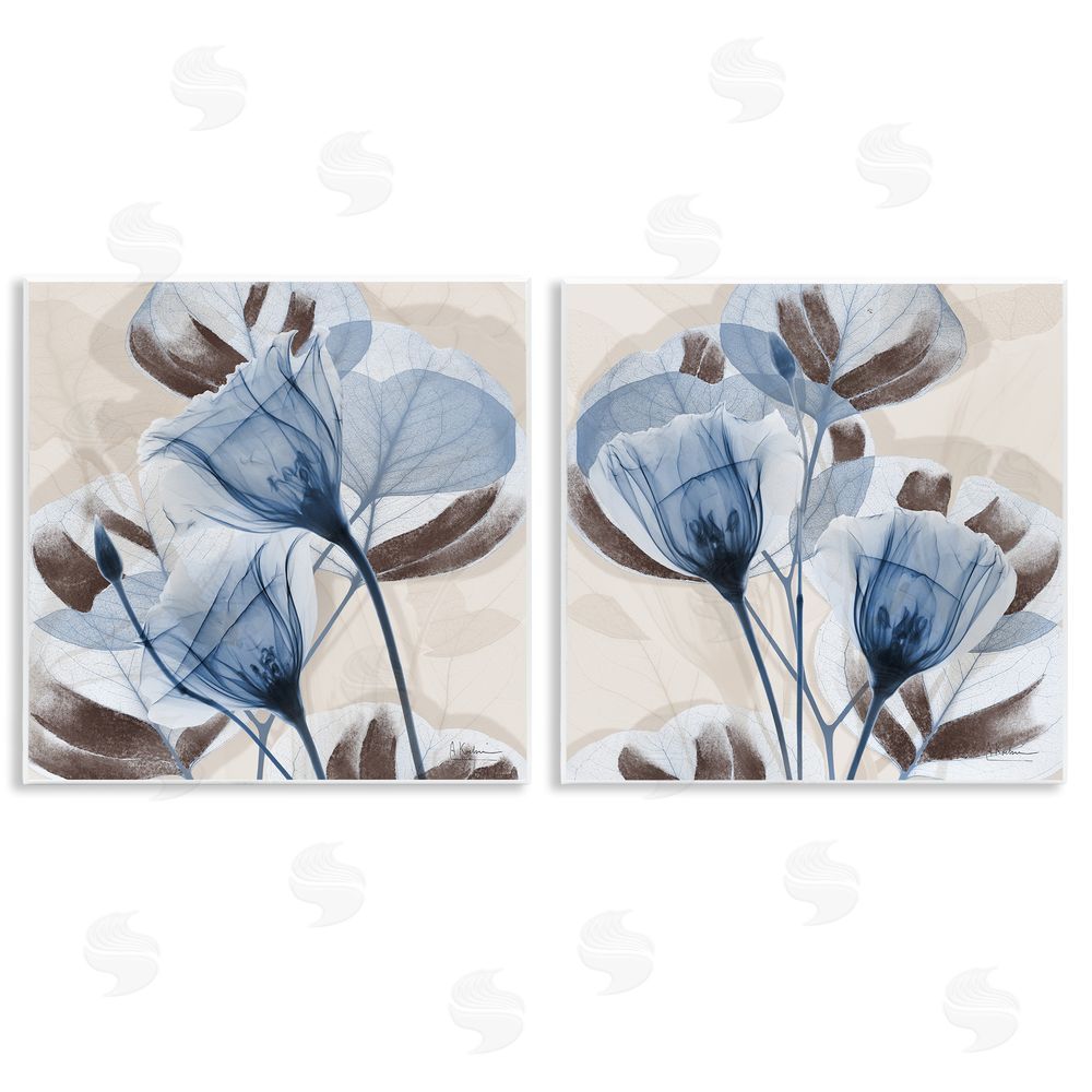 Albert Koetsier Blooming Sapphire Union Wooden Wall Plaque Art Print