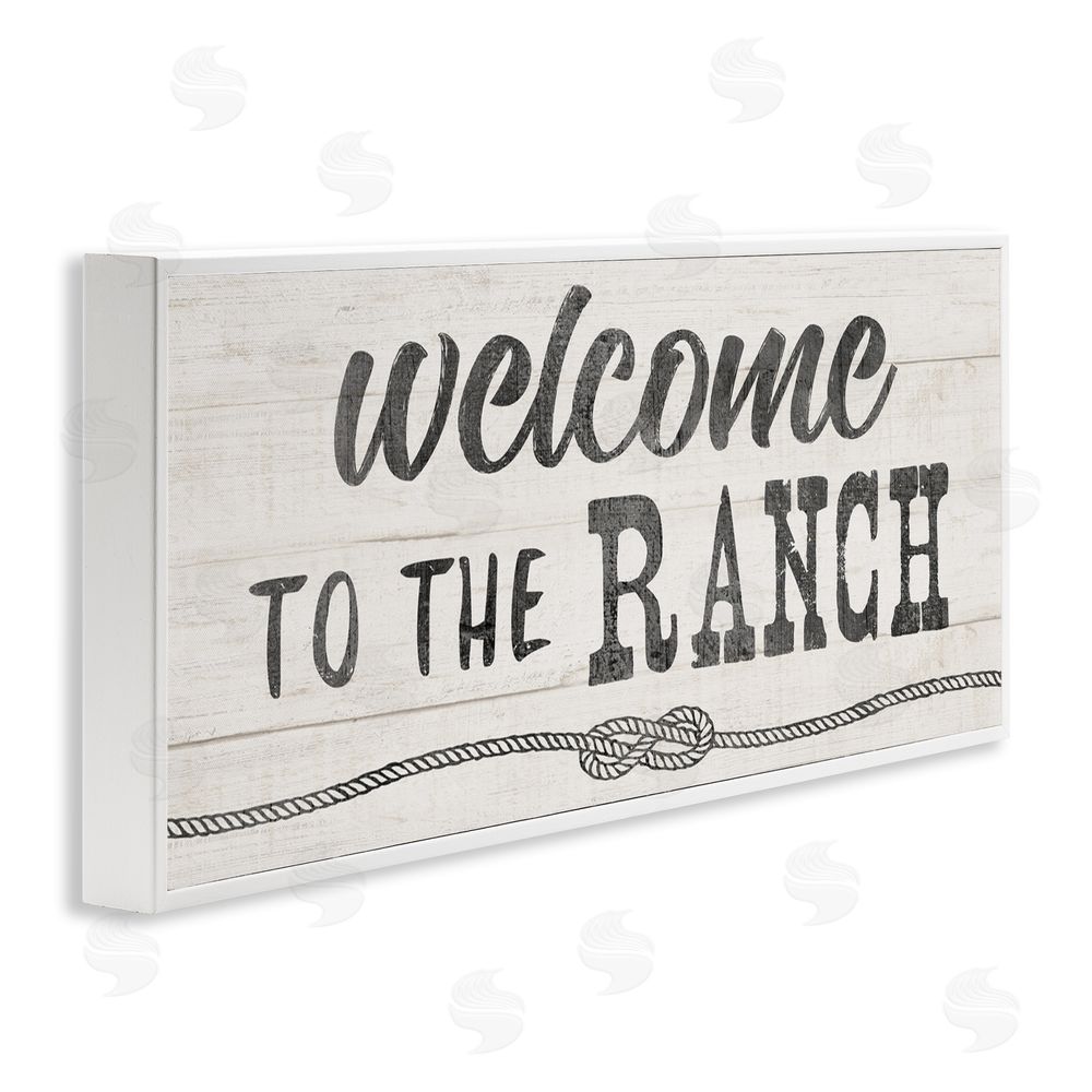 CAD Designs Welcome to the Ranch White Frame Giclee Art Print