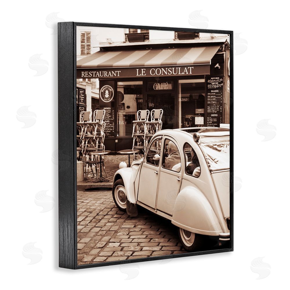 Danita Delimont Vintage Restaurant Storefront Black Framed Giclee Art Print
