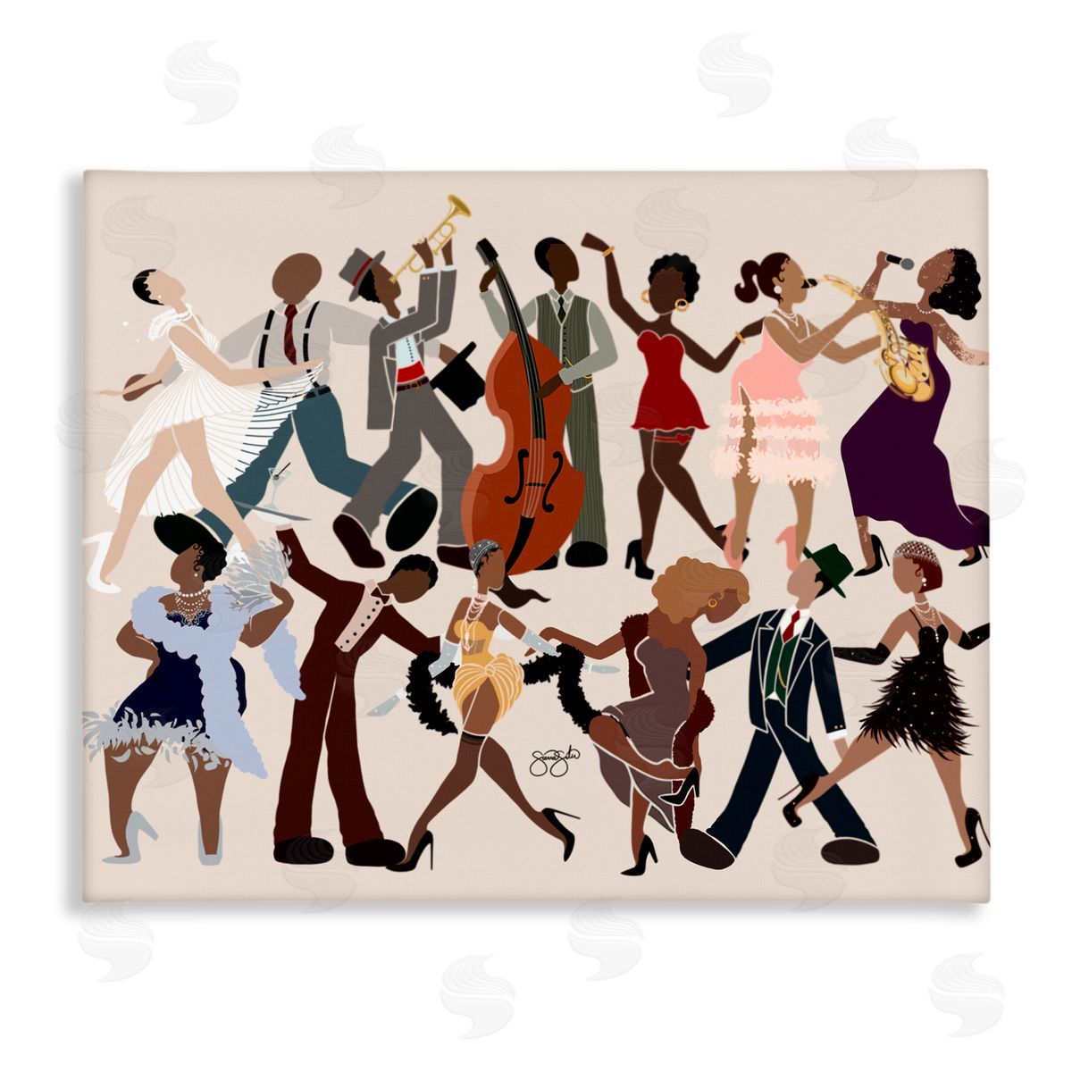Sierra Siler Rhythm Jazz Dancers Canvas Wall Art Print