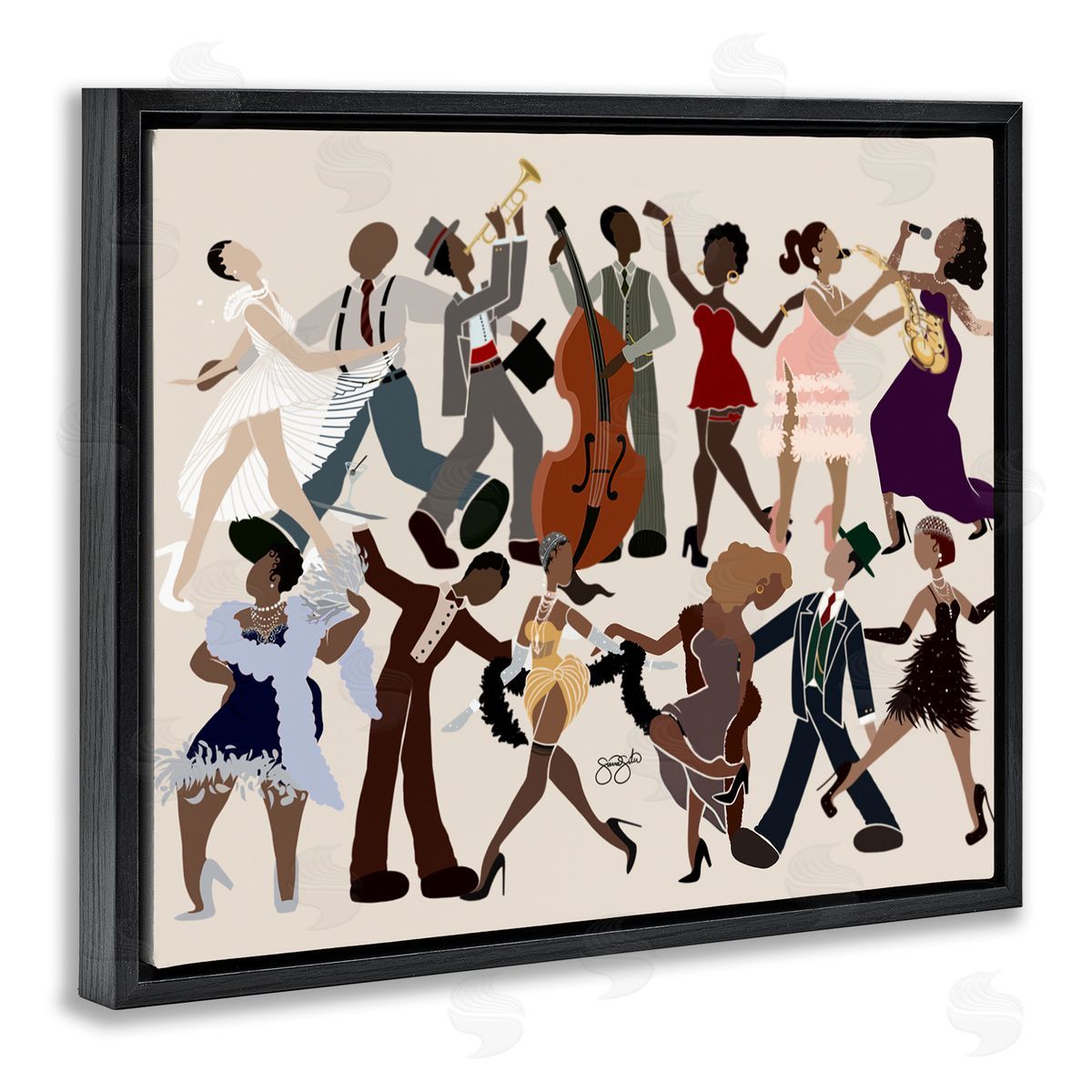 Sierra Siler Rhythm Jazz Dancers Canvas Wall Art Print