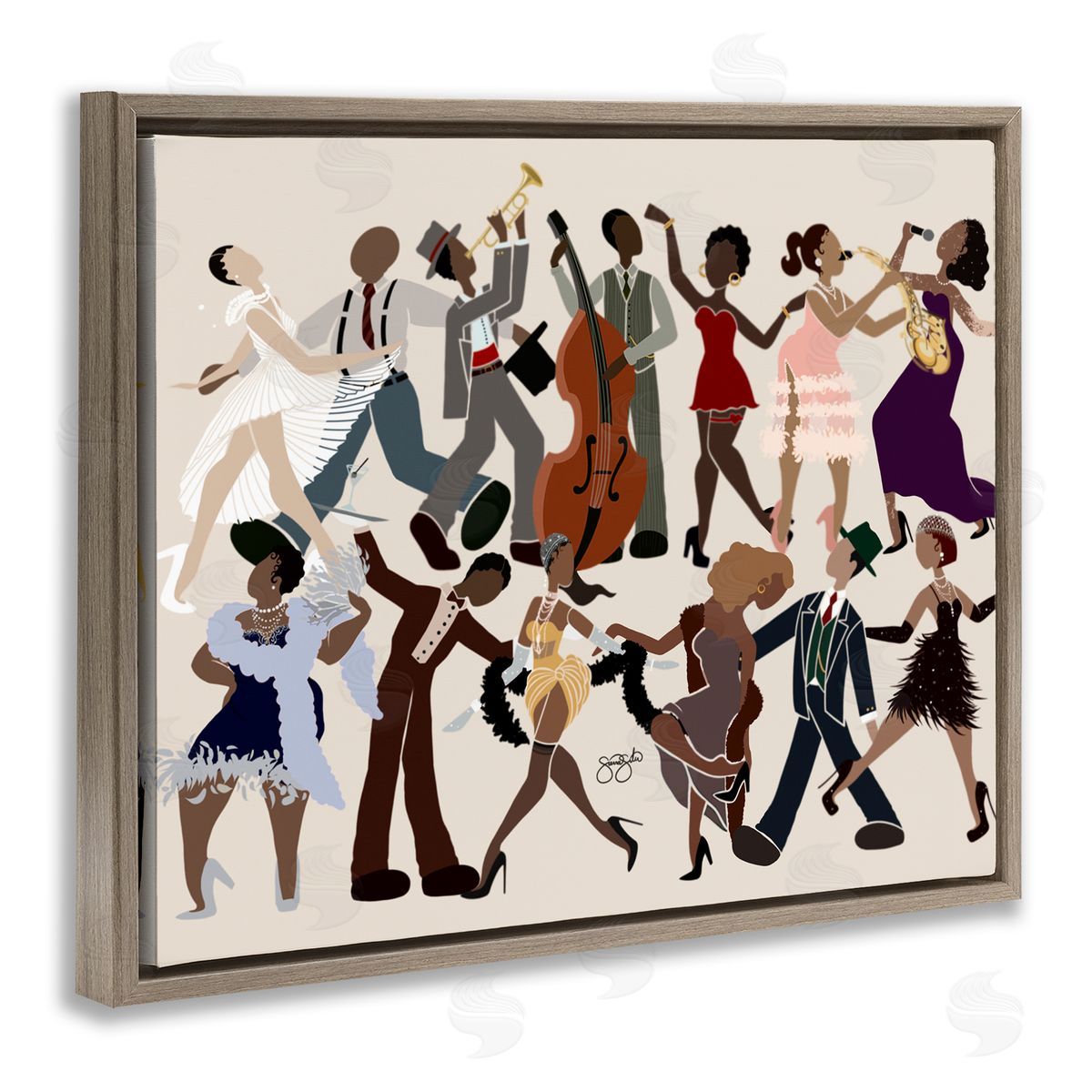 Sierra Siler Rhythm Jazz Dancers Canvas Wall Art Print