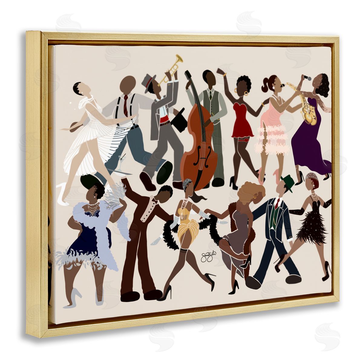 Sierra Siler Rhythm Jazz Dancers Canvas Wall Art Print