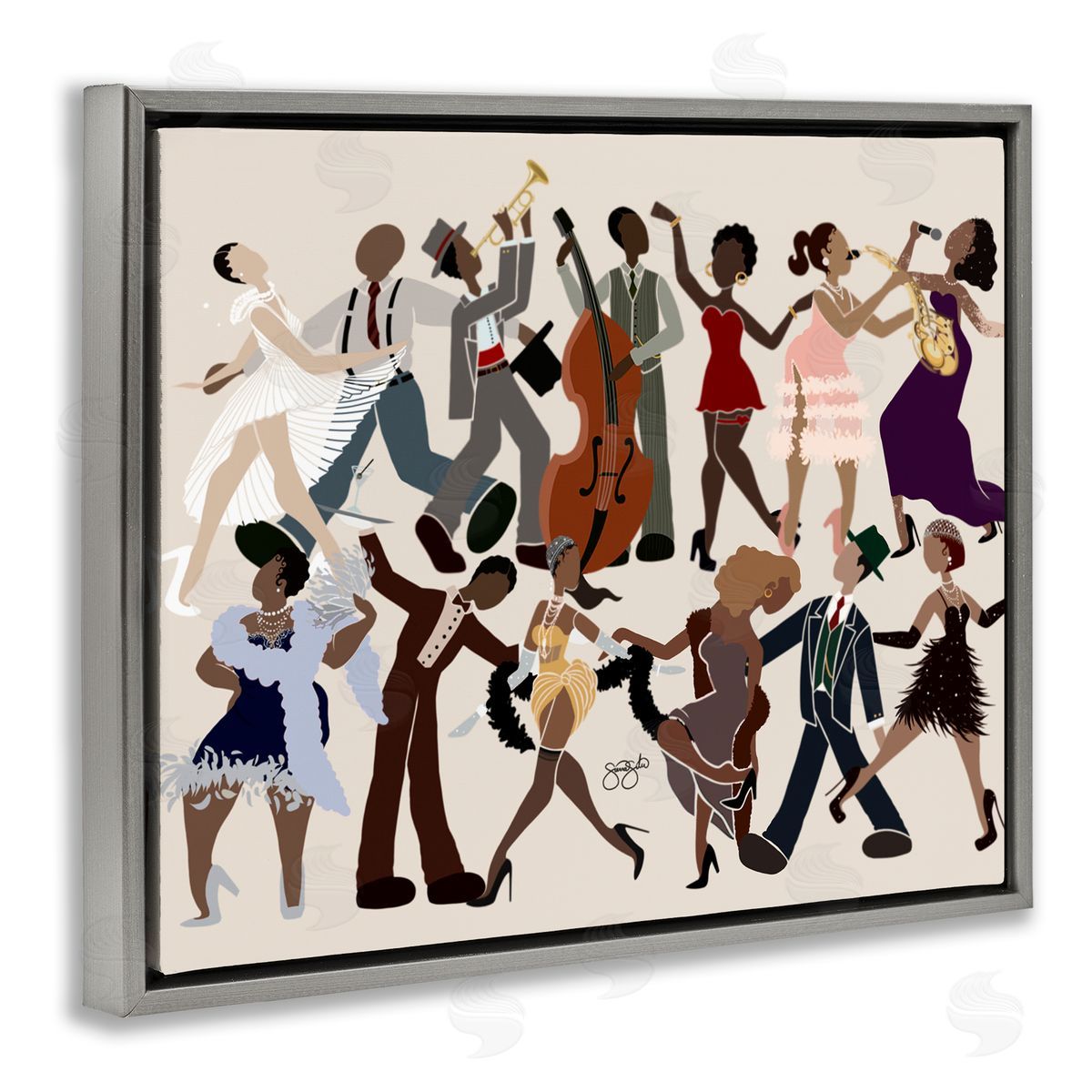 Sierra Siler Rhythm Jazz Dancers Canvas Wall Art Print