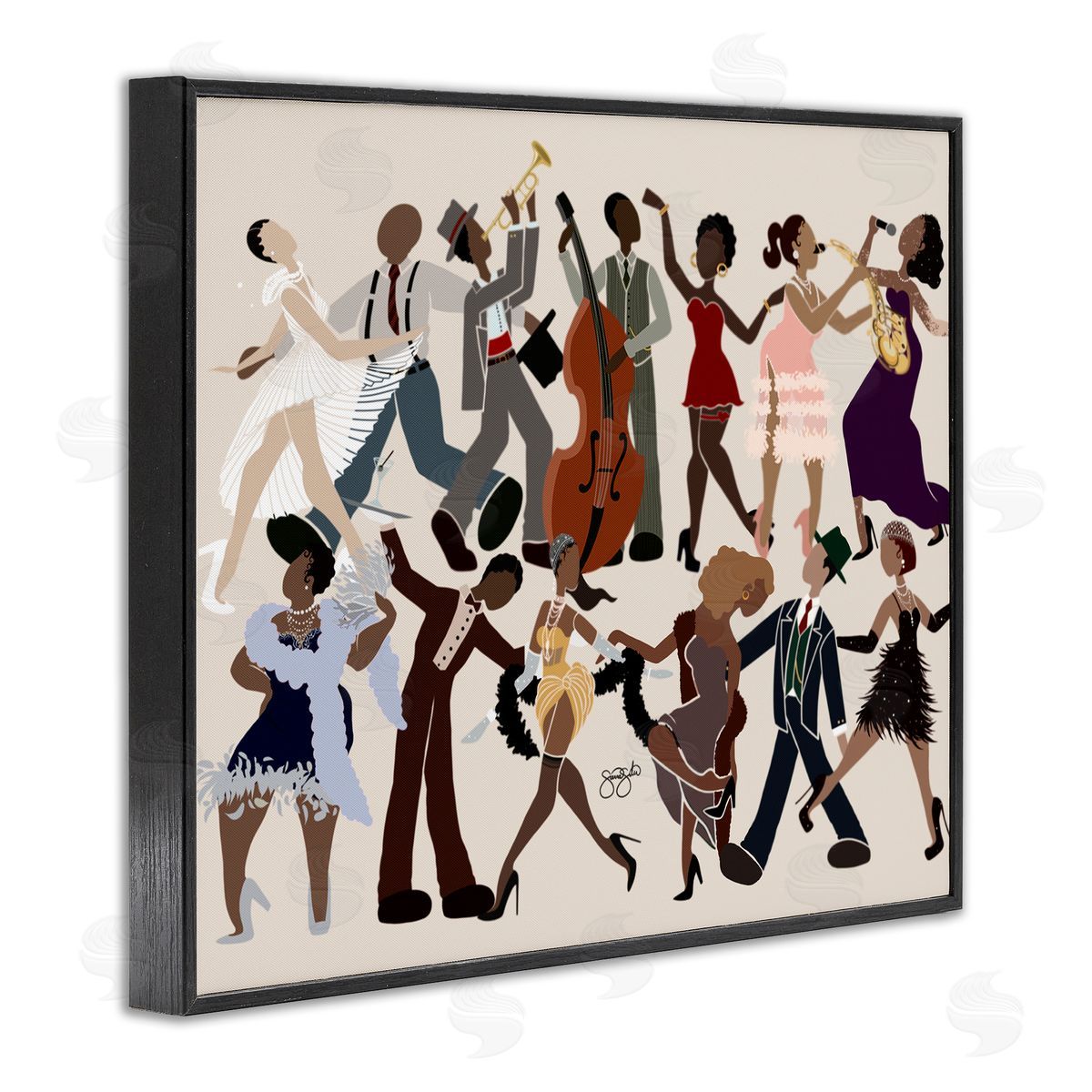 Sierra Siler Rhythm Jazz Dancers Canvas Wall Art Print