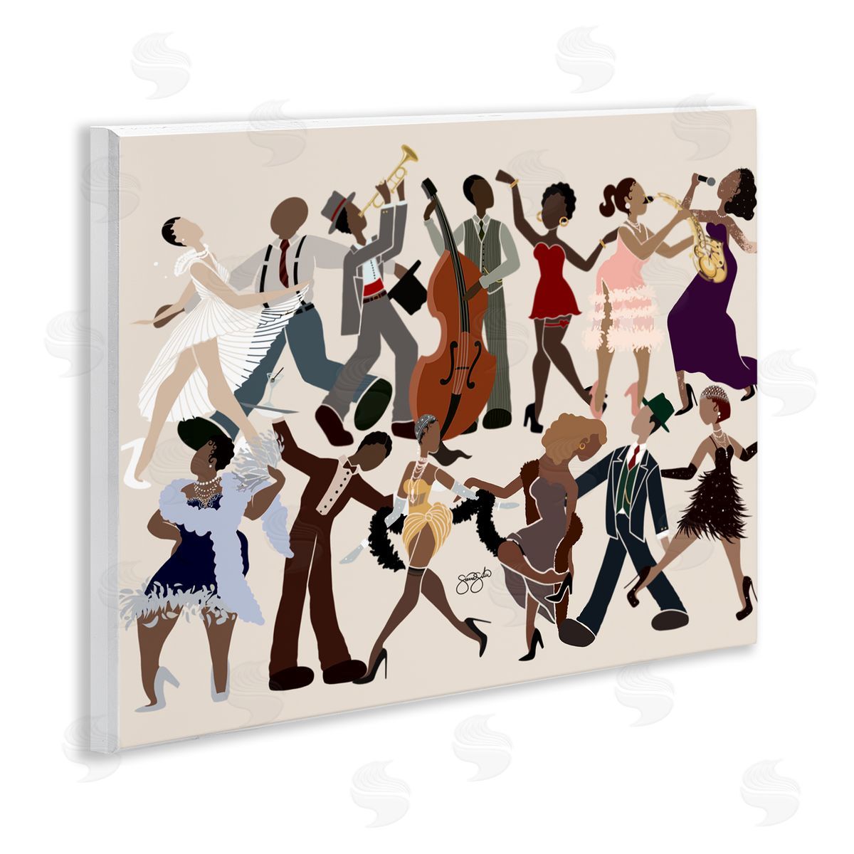 Sierra Siler Rhythm Jazz Dancers Canvas Wall Art Print