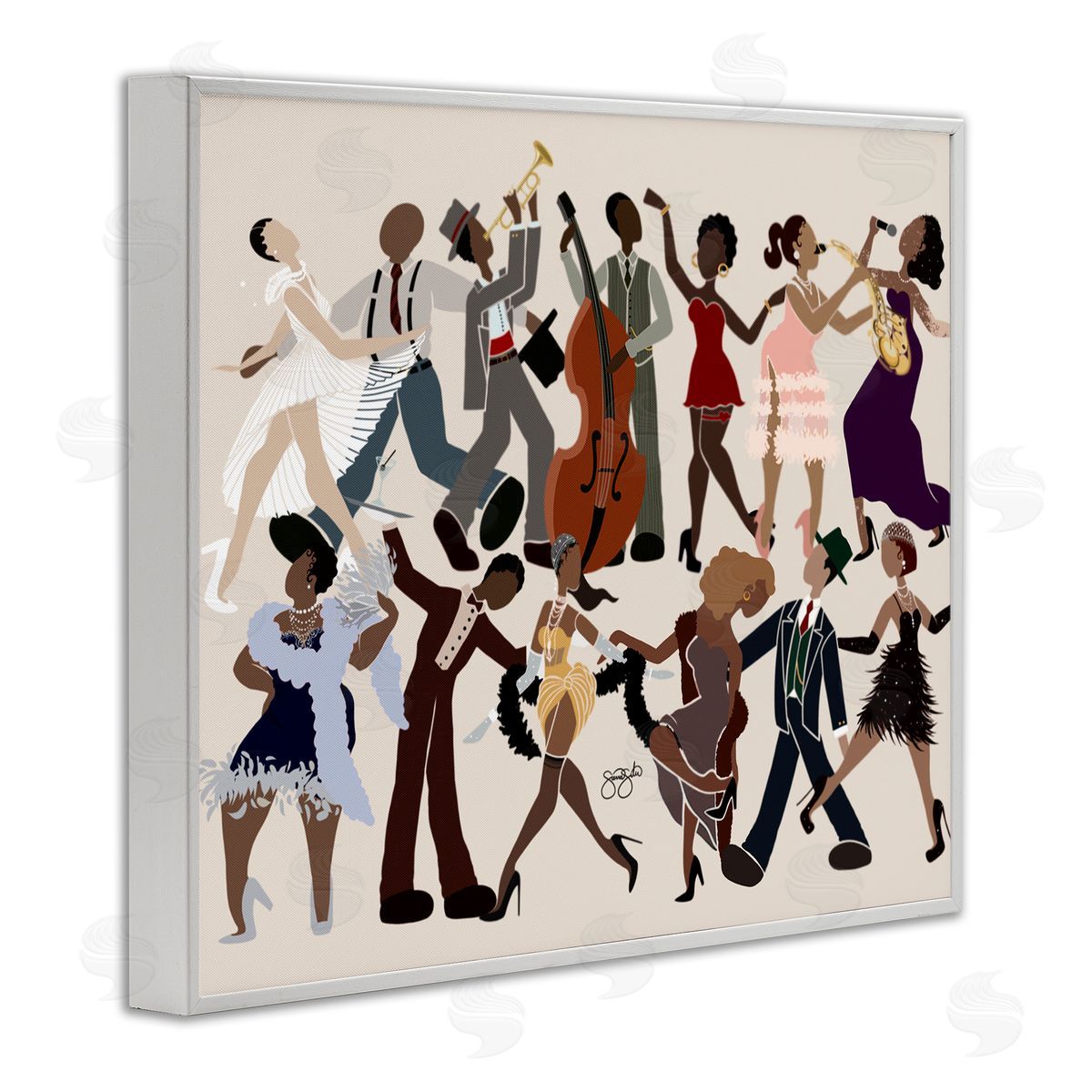 Sierra Siler Rhythm Jazz Dancers Canvas Wall Art Print