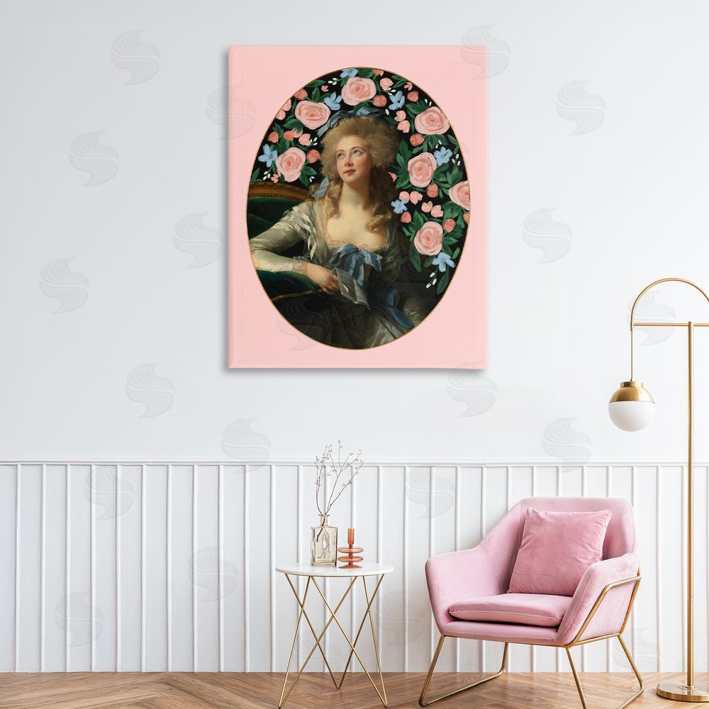 Cherrywood Lane Timeless Victorian Lady & Flowers Canvas Art on Wall
