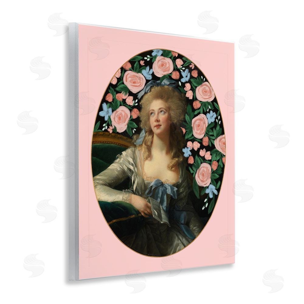 Cherrywood Lane Timeless Victorian Lady & Flowers Wall Plaque Art Print