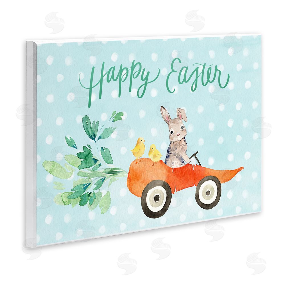 Heather Lee Chan Easter Carrot Car Bunny Wall Plaque Art Print