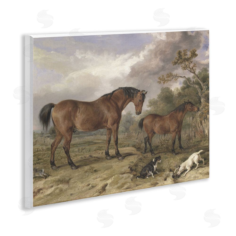 Corinne Haig Wild Dogs & Horses Traditional Wall Plaque Art Print
