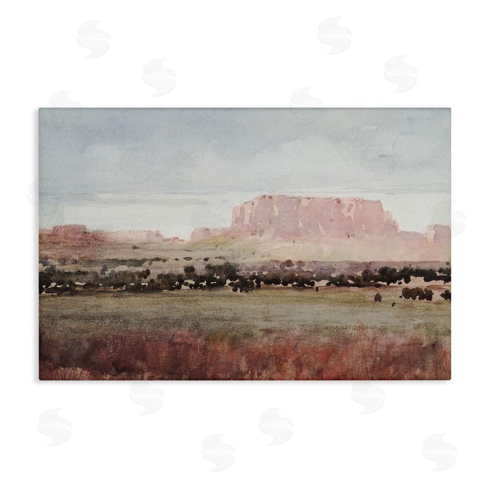 Corinne Haig Earthy Canyon Mesa Canvas Wall Art Print
