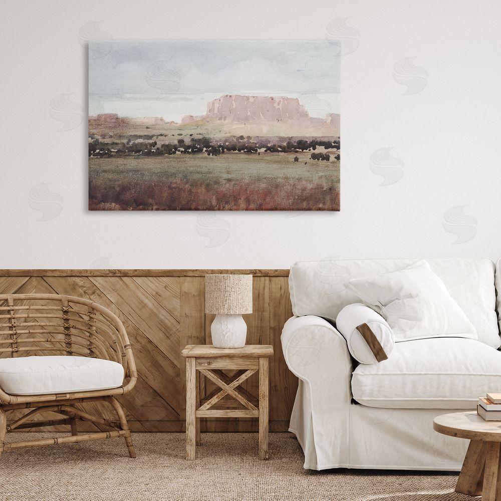 Corinne Haig Earthy Canyon Mesa Canvas Art on Wall