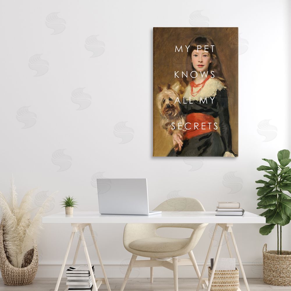 Corinne Haig My Pet Knows All My Secrets Printed Wall Art in Room