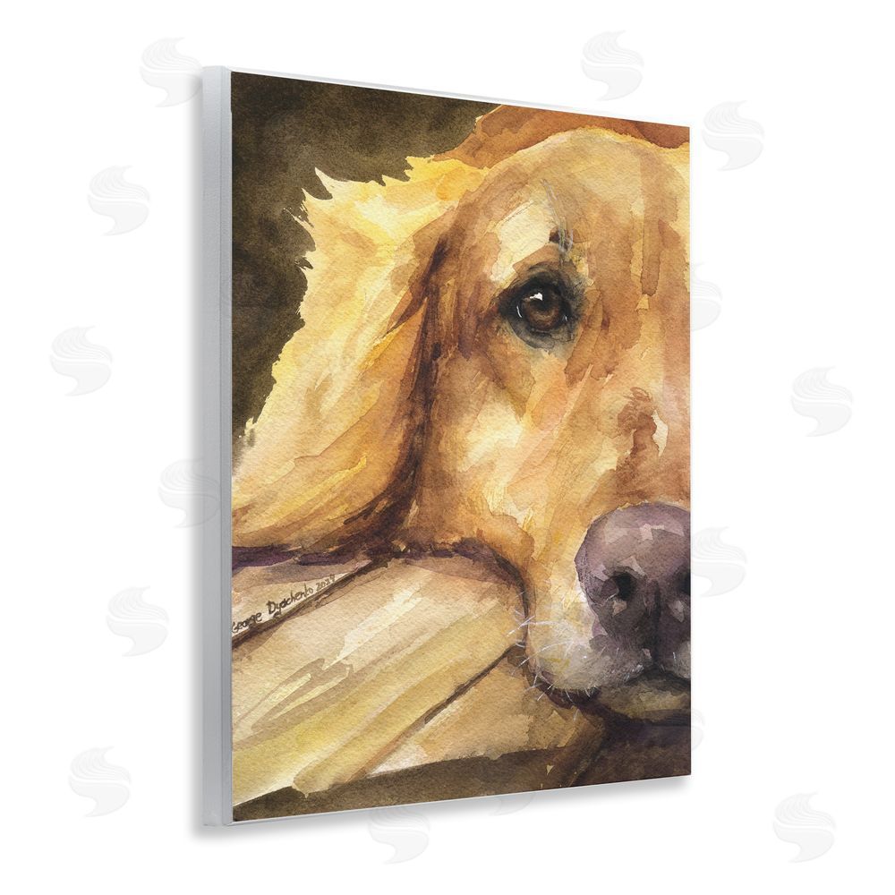 George Dyachenko Sight of Golden Retriever Wall Plaque Art Print