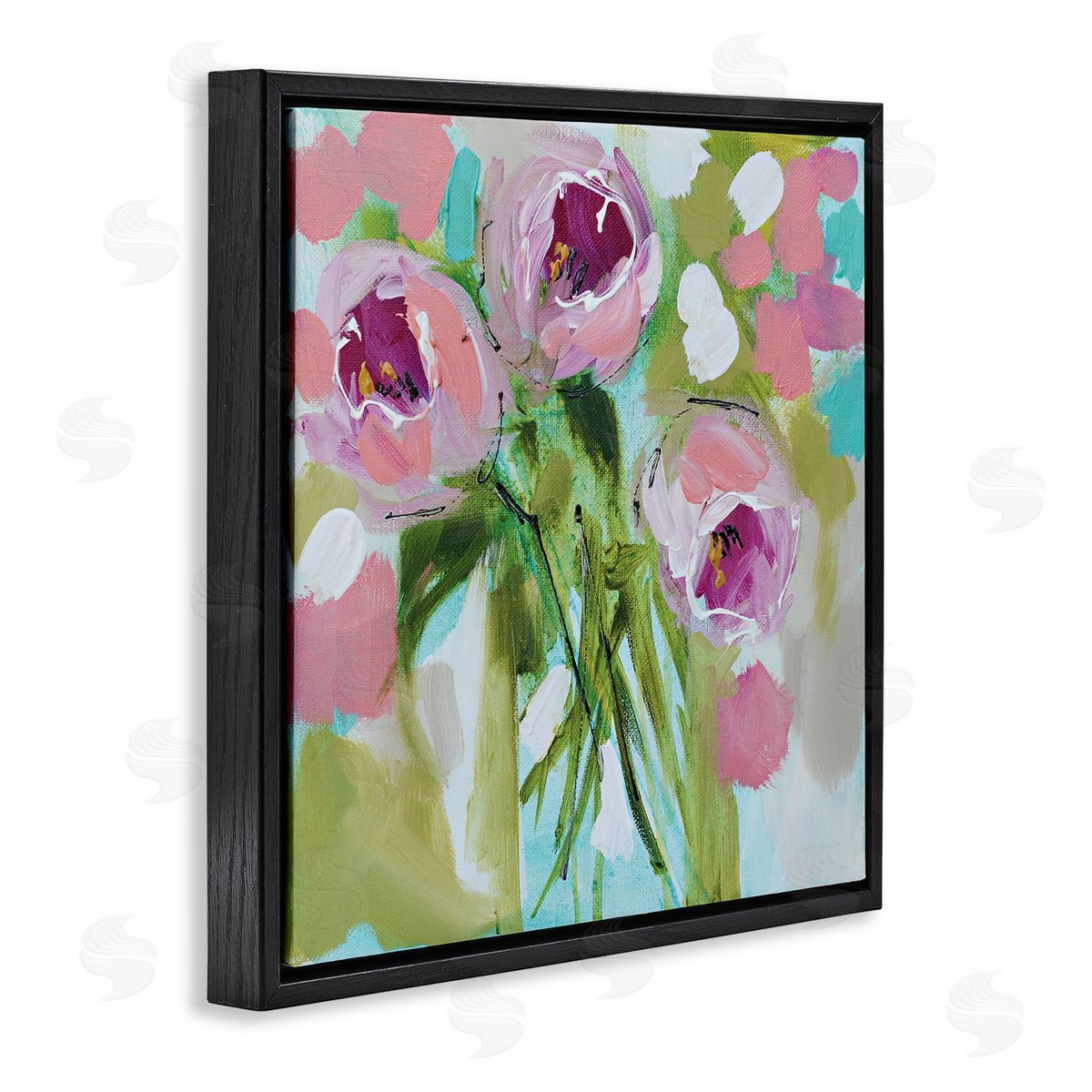 Amanda Brooks For You Rose Trio Canvas Wall Art Print