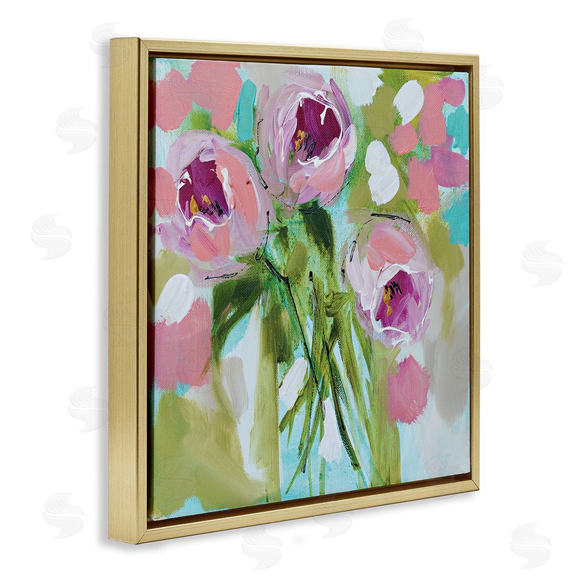 Amanda Brooks For You Rose Trio Canvas Wall Art Print