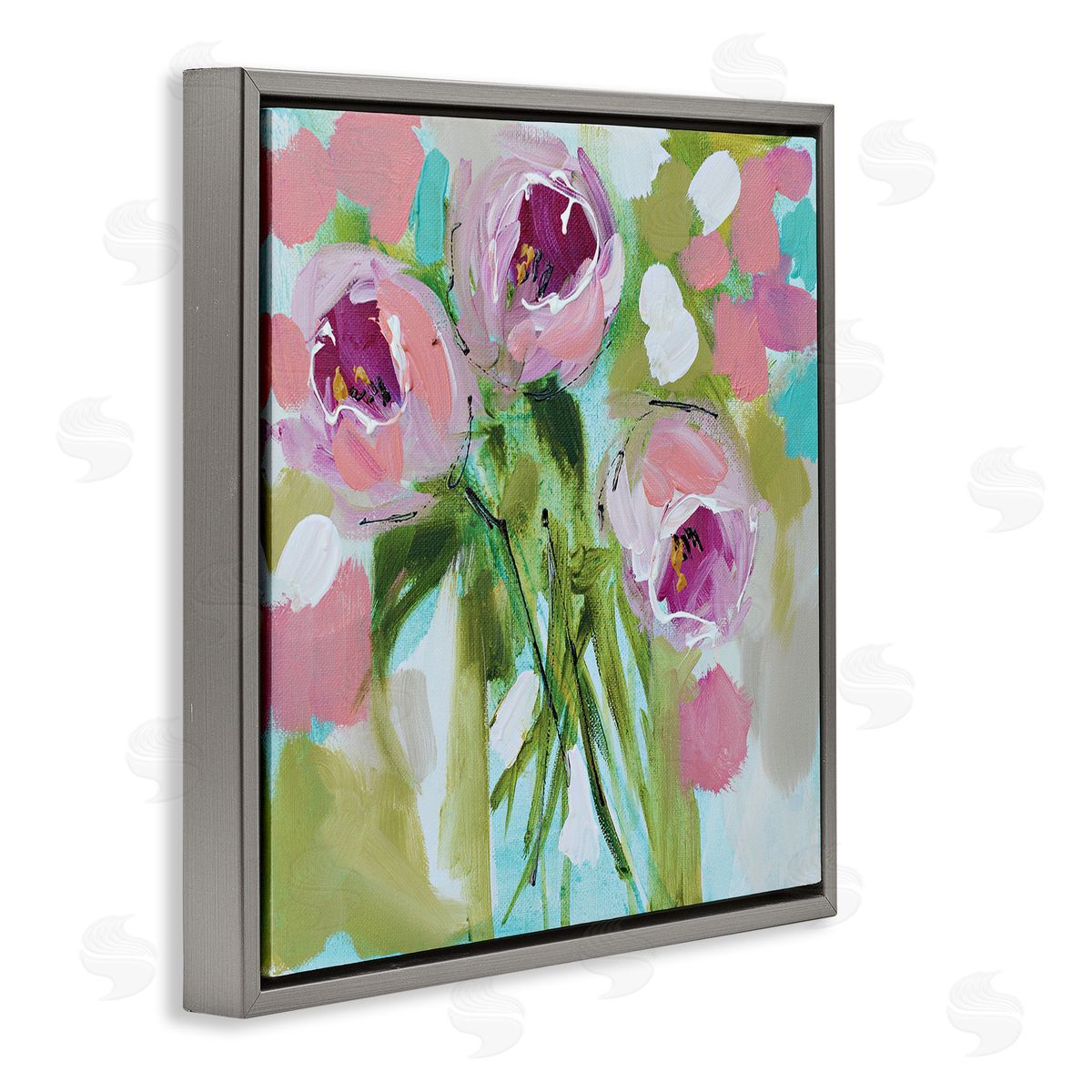 Amanda Brooks For You Rose Trio Canvas Wall Art Print