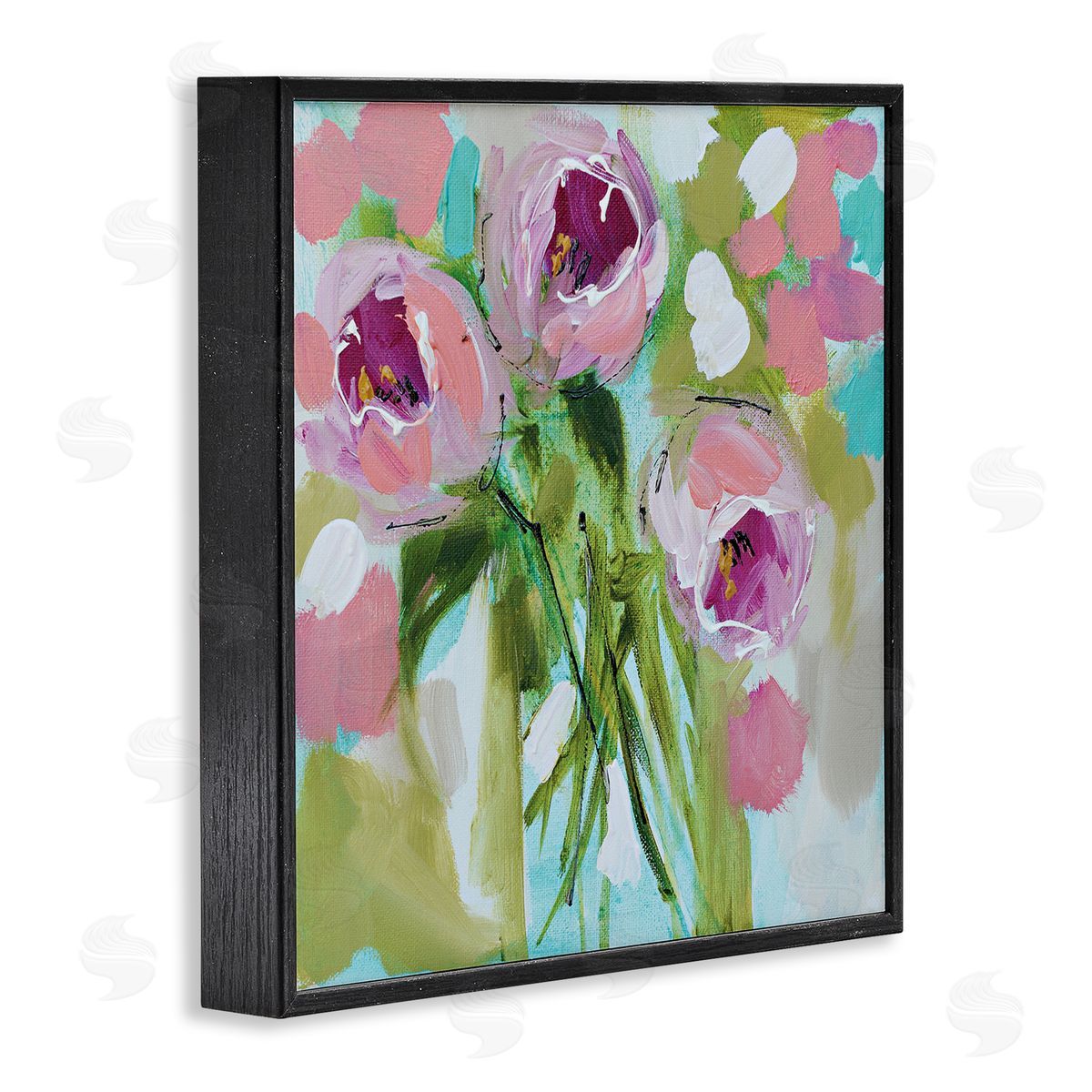 Amanda Brooks For You Rose Trio Canvas Wall Art Print