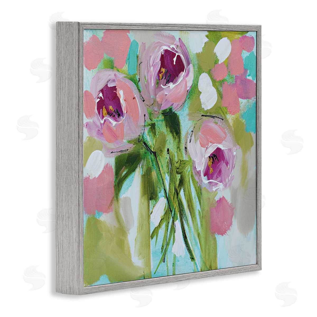 Amanda Brooks For You Rose Trio Canvas Wall Art Print