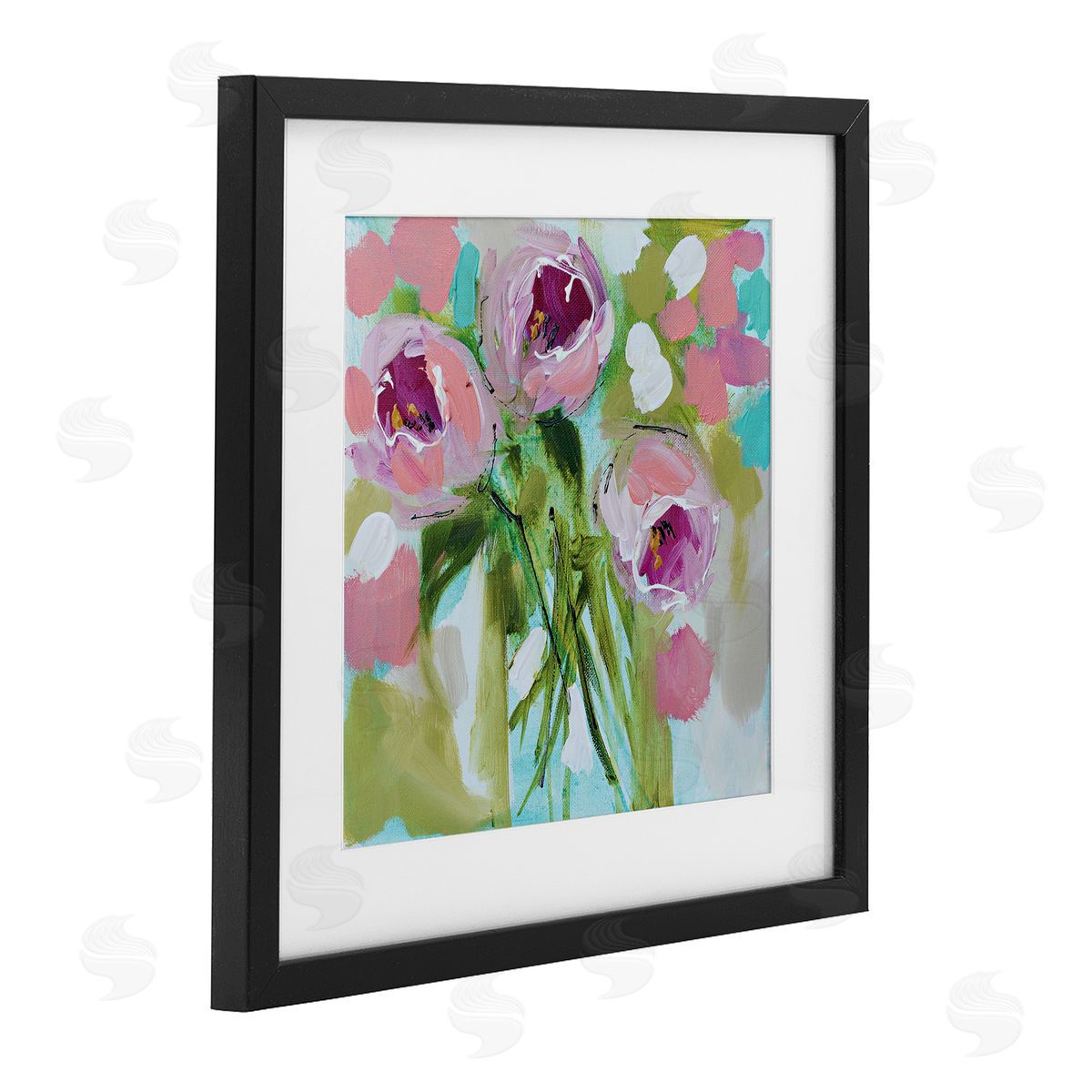 Amanda Brooks For You Rose Trio Canvas Wall Art Print