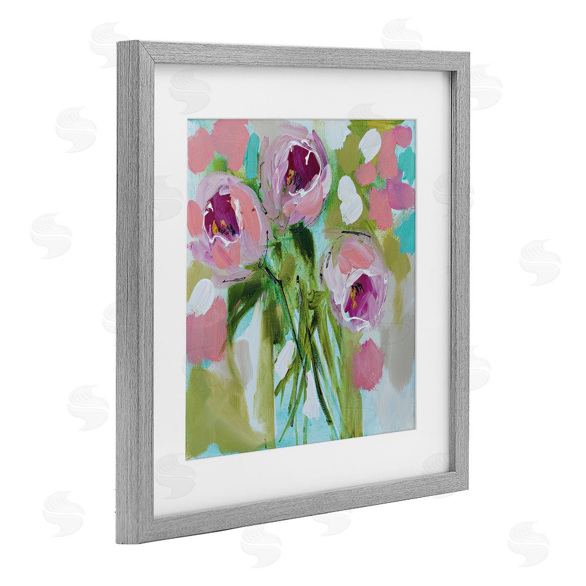 Amanda Brooks For You Rose Trio Canvas Wall Art Print