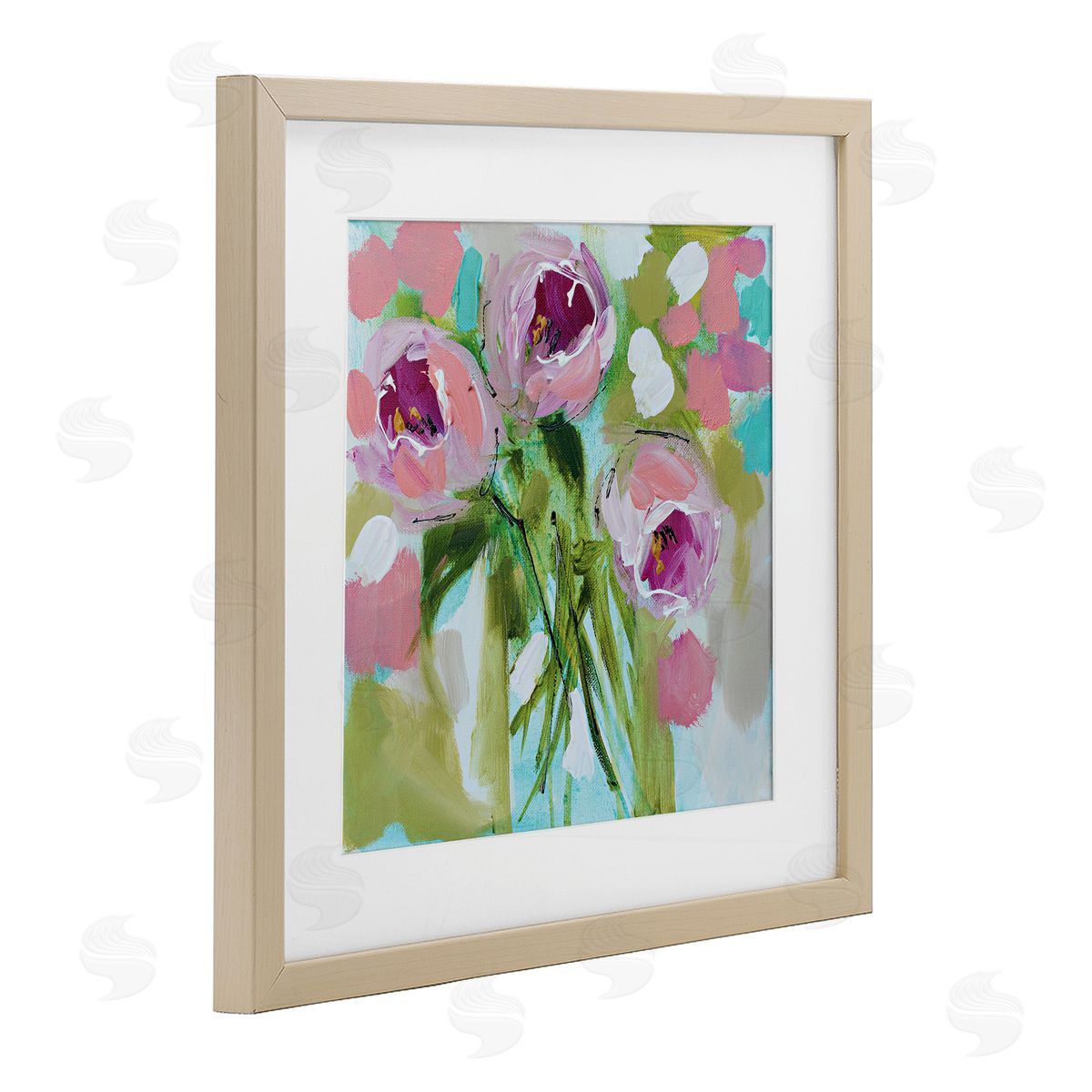 Amanda Brooks For You Rose Trio Canvas Wall Art Print