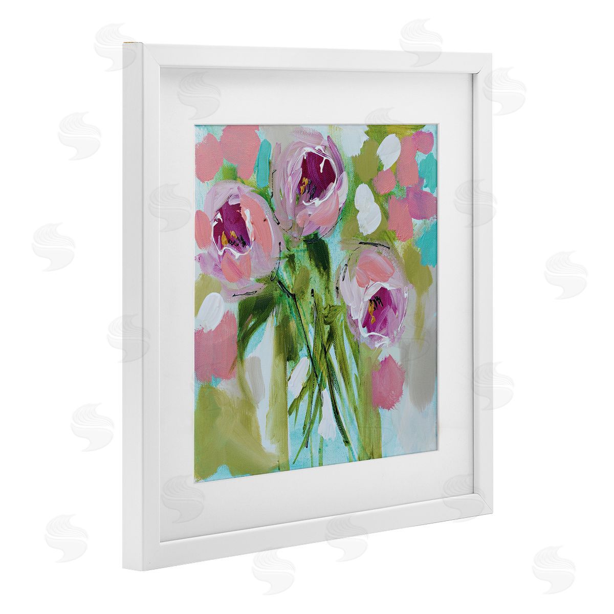 Amanda Brooks For You Rose Trio Canvas Wall Art Print