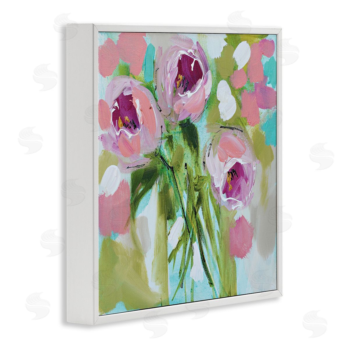 Amanda Brooks For You Rose Trio Canvas Wall Art Print