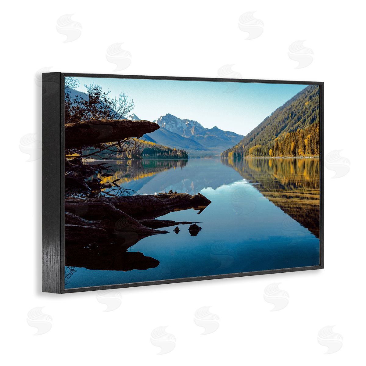 Madison Starnes Photography Evergreen Mirrors River Reflection Canvas Wall Art Print