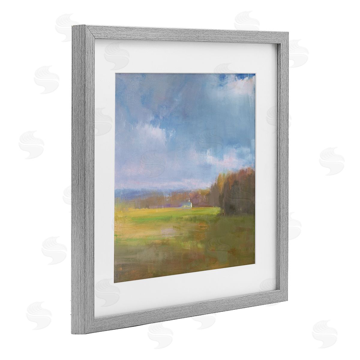 David Shevlino Winter Countryside Expanse Canvas Wall Art Print
