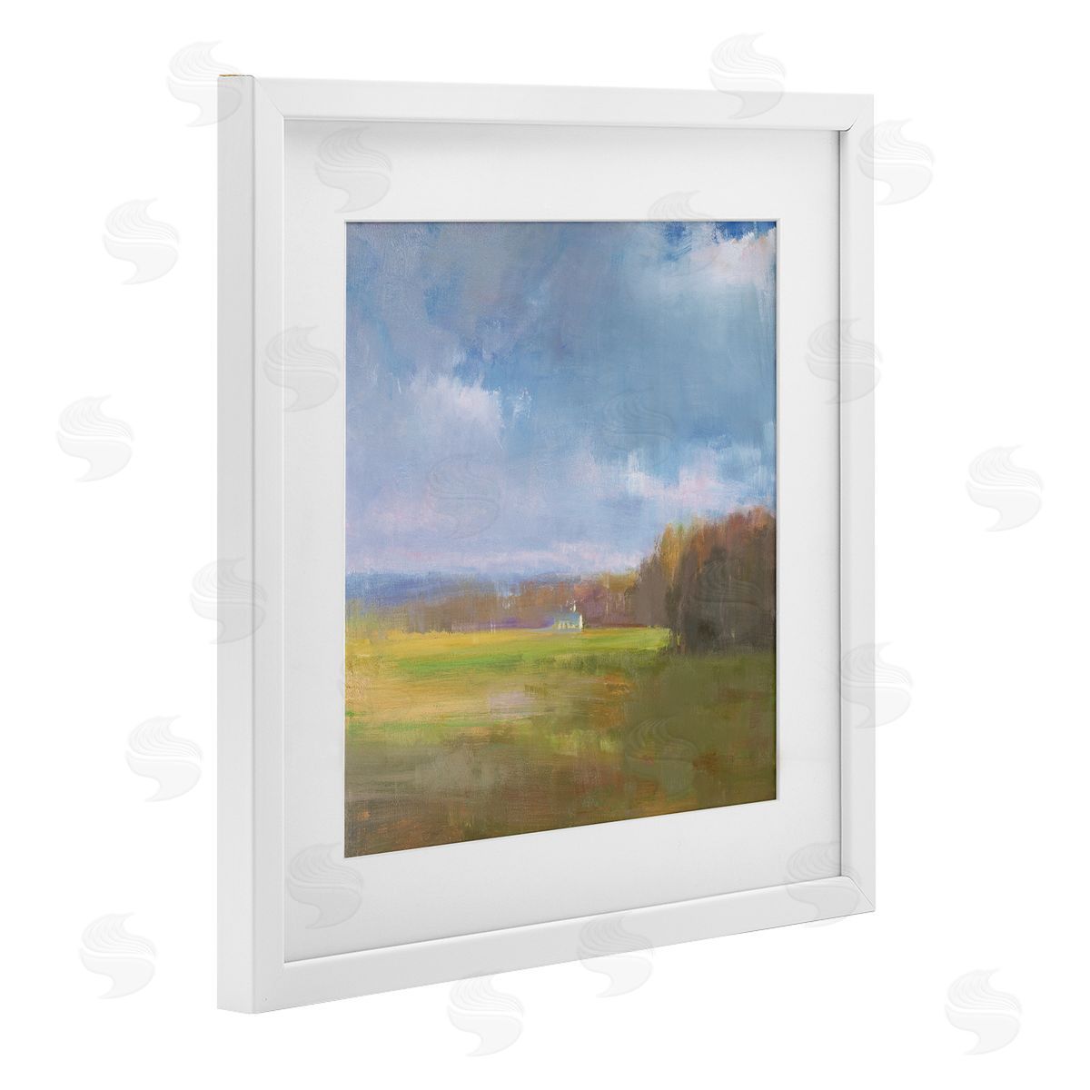 David Shevlino Winter Countryside Expanse Canvas Wall Art Print