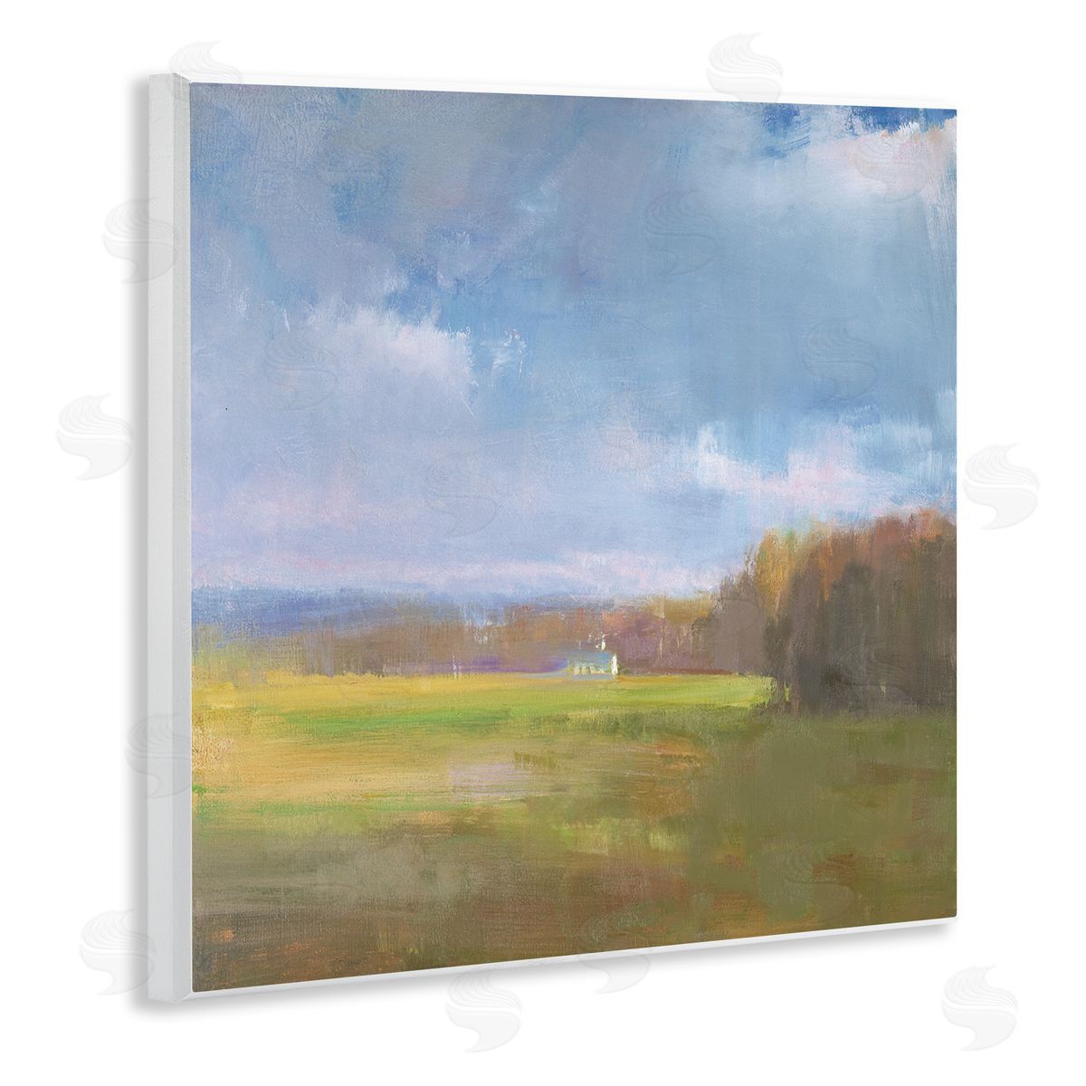 David Shevlino Winter Countryside Expanse Canvas Wall Art Print