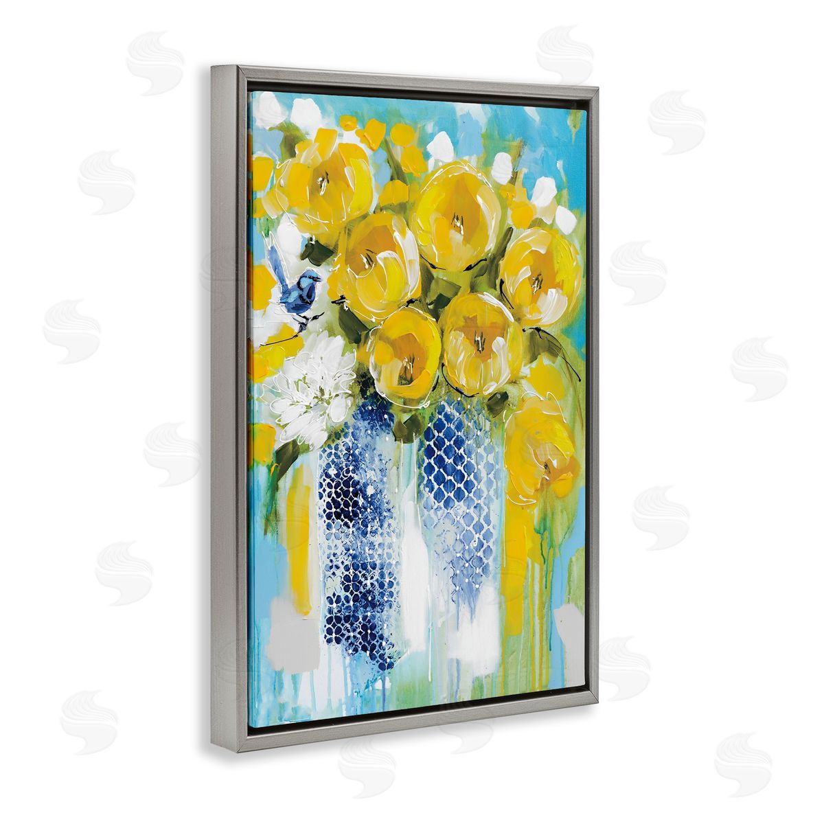Amanda Brooks Sunshine Yellow Flowers Canvas Wall Art Print