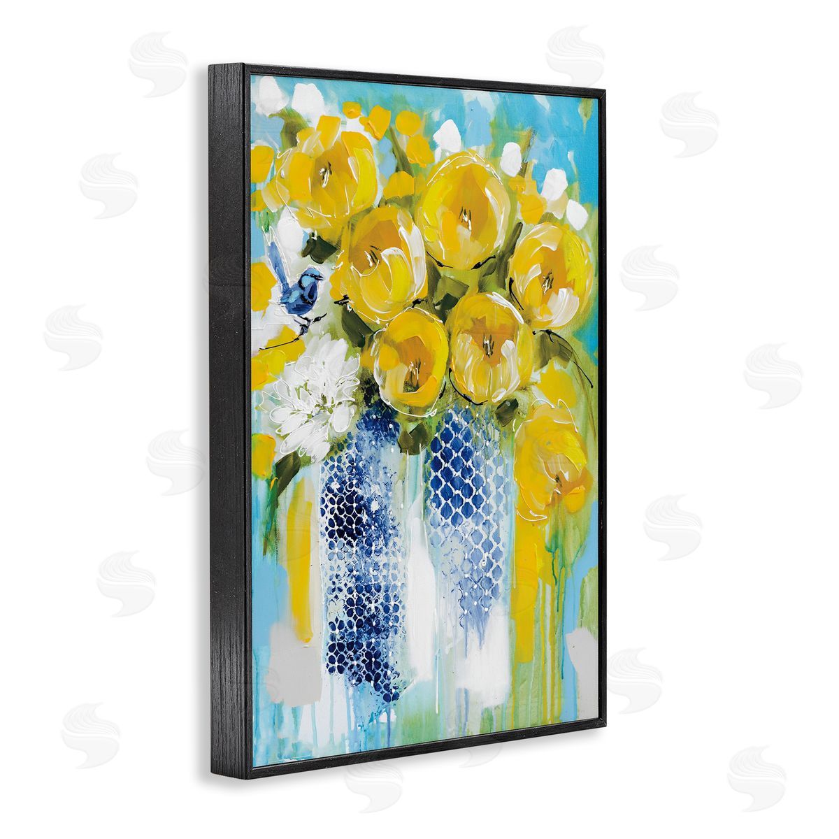 Amanda Brooks Sunshine Yellow Flowers Canvas Wall Art Print