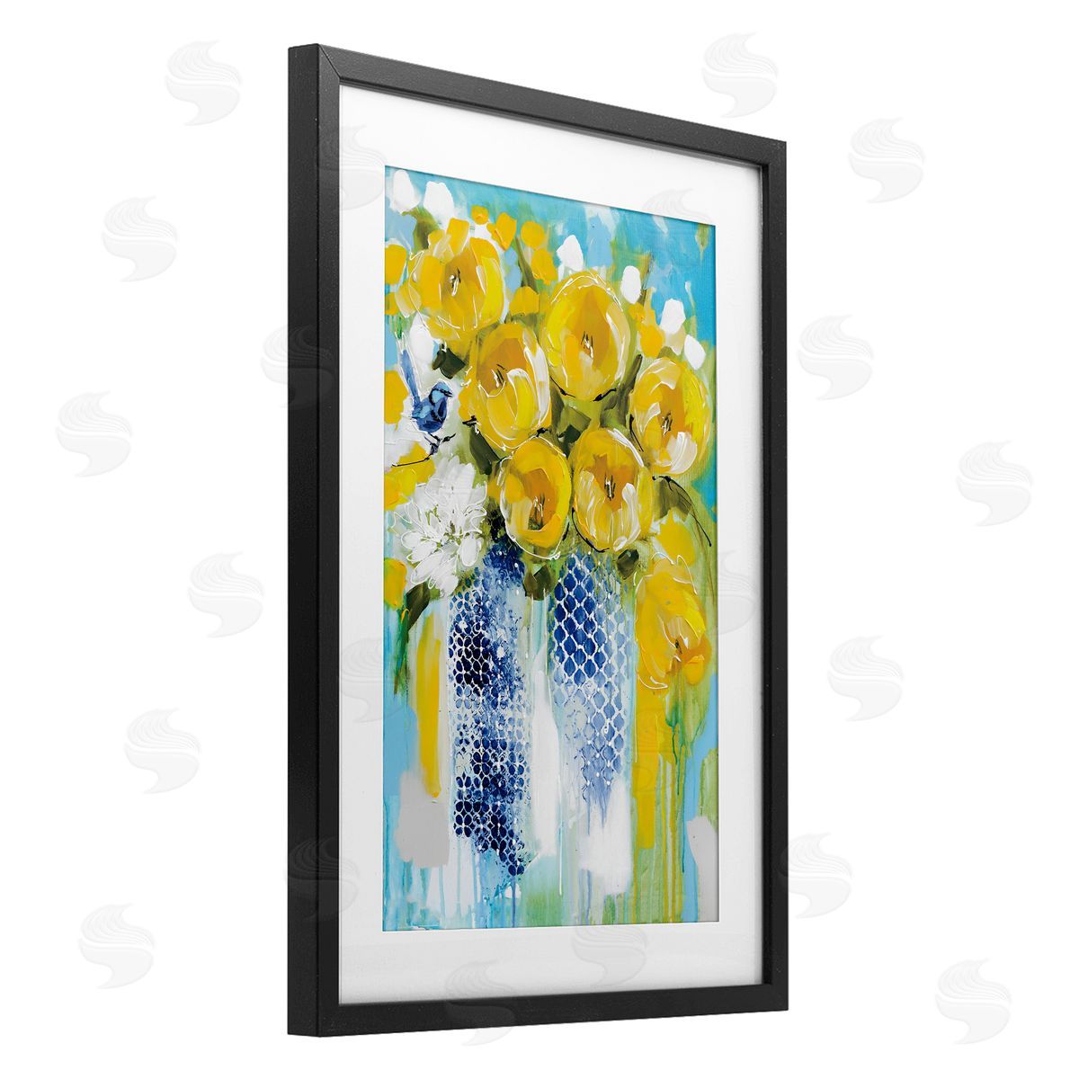 Amanda Brooks Sunshine Yellow Flowers Canvas Wall Art Print