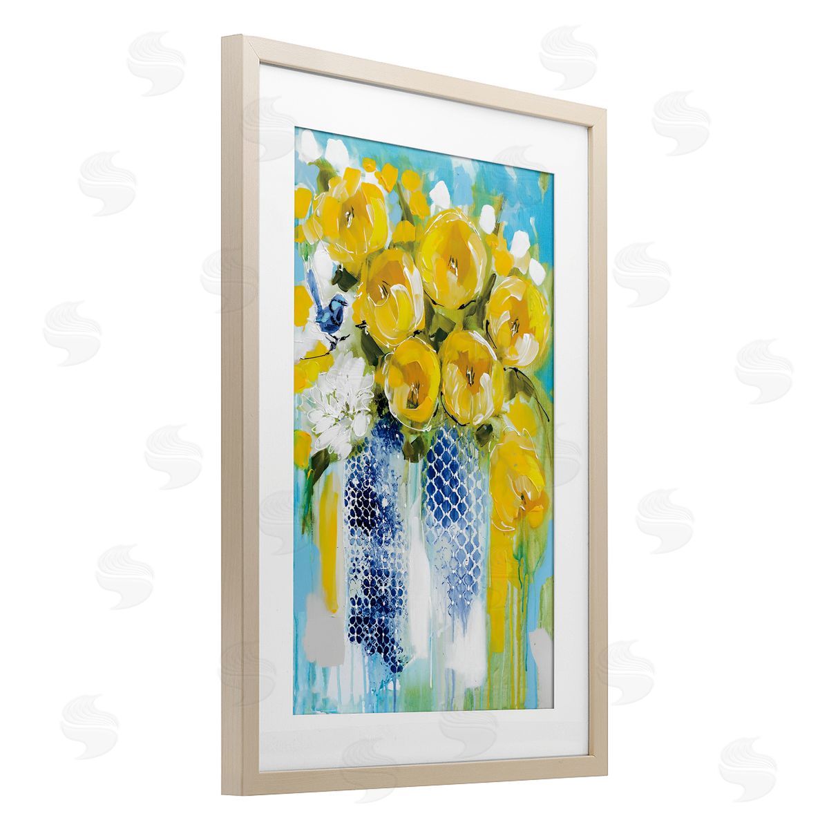 Amanda Brooks Sunshine Yellow Flowers Canvas Wall Art Print