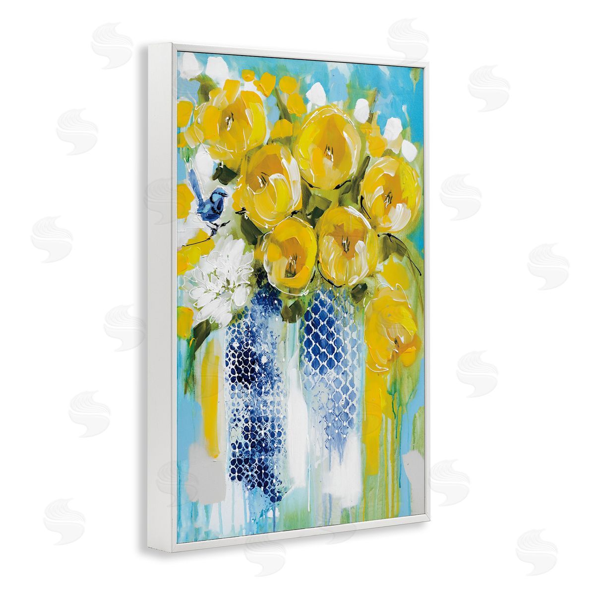 Amanda Brooks Sunshine Yellow Flowers Canvas Wall Art Print