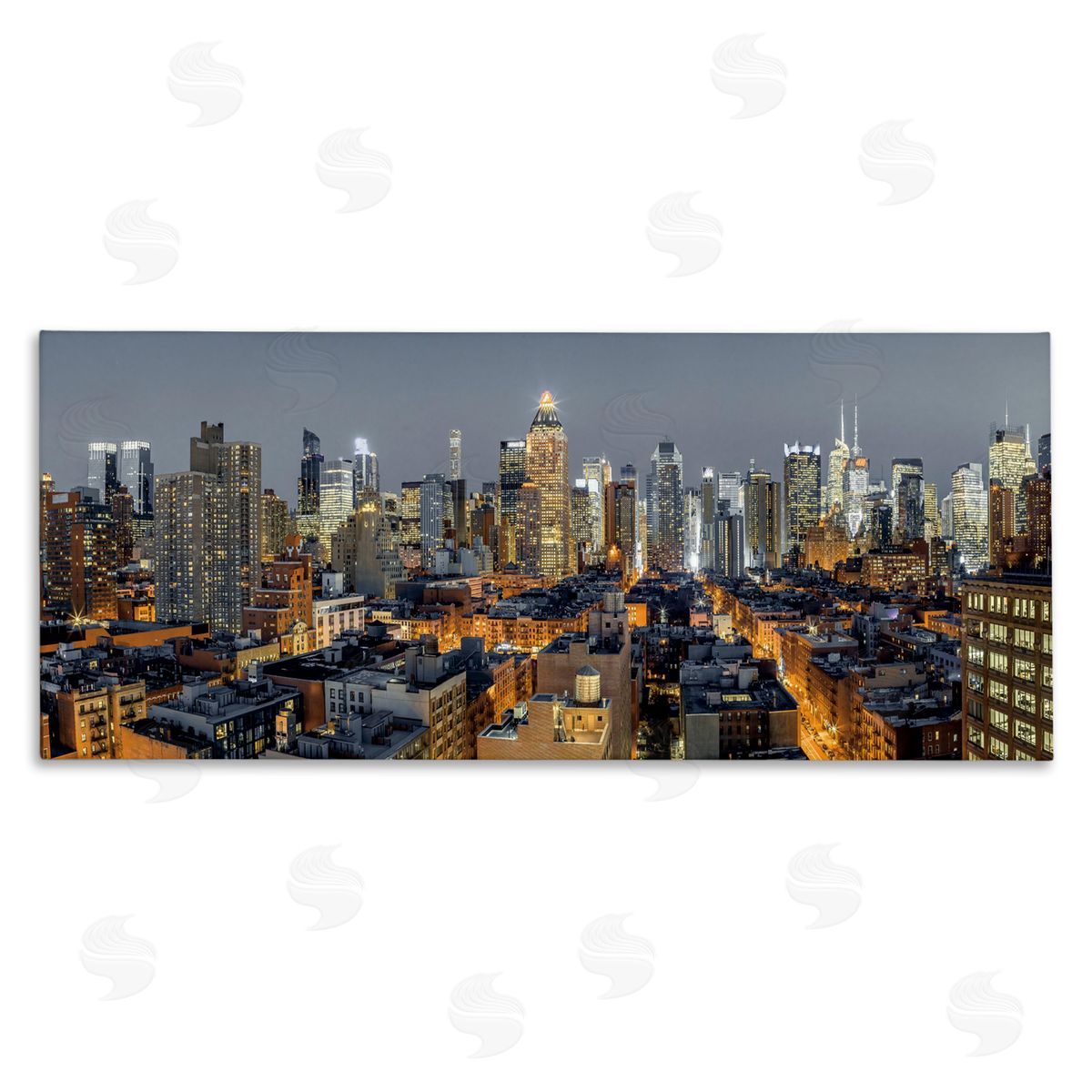 Assaf Frank Evening in New York City Canvas Wall Art Print
