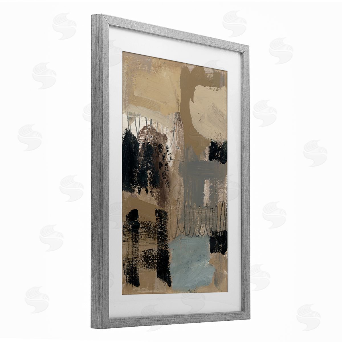 Brent Baker Still Making Time Abstraction Canvas Wall Art Print