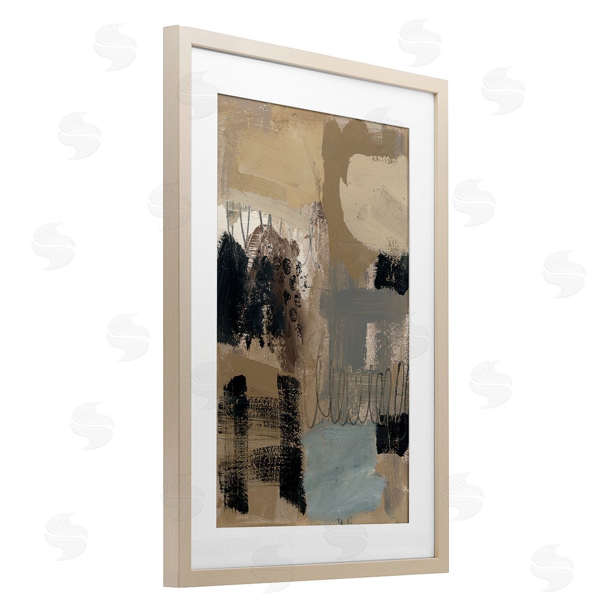 Brent Baker Still Making Time Abstraction Canvas Wall Art Print