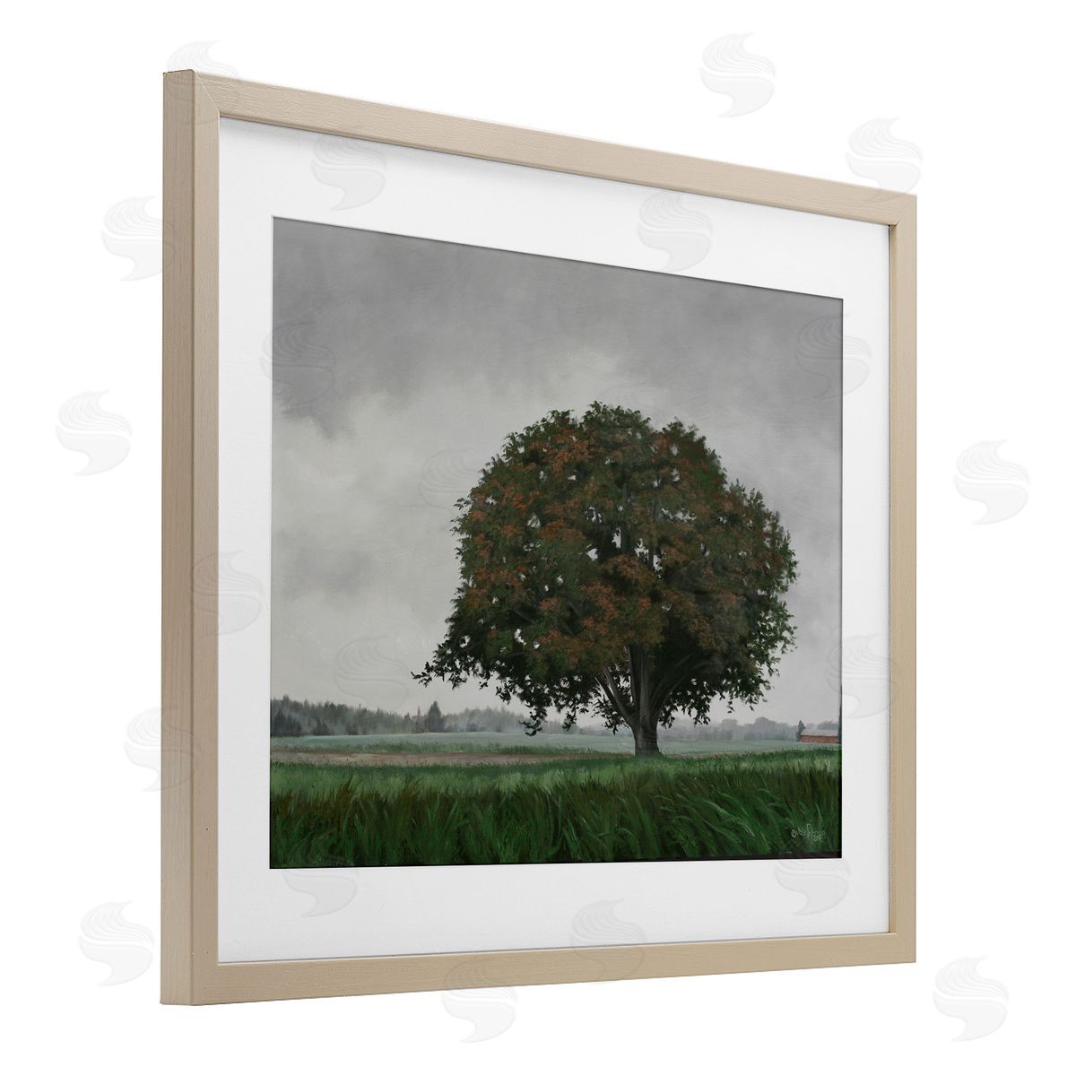 Julie Peterson Atmospheric Lone Tree Canvas Wall Art Print