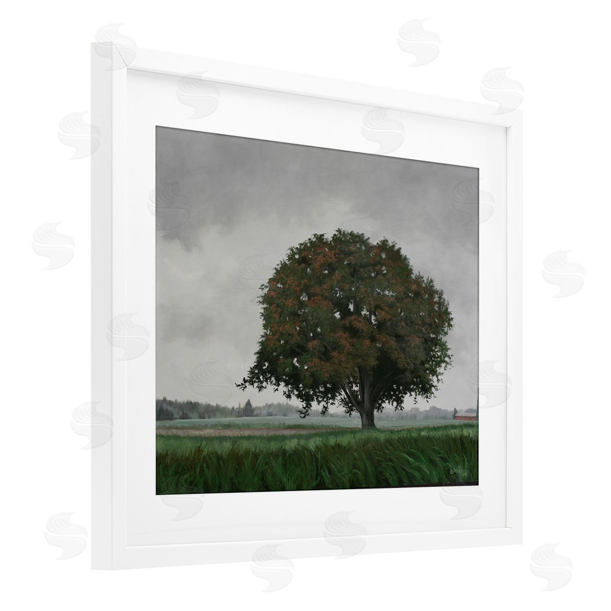 Julie Peterson Atmospheric Lone Tree Canvas Wall Art Print