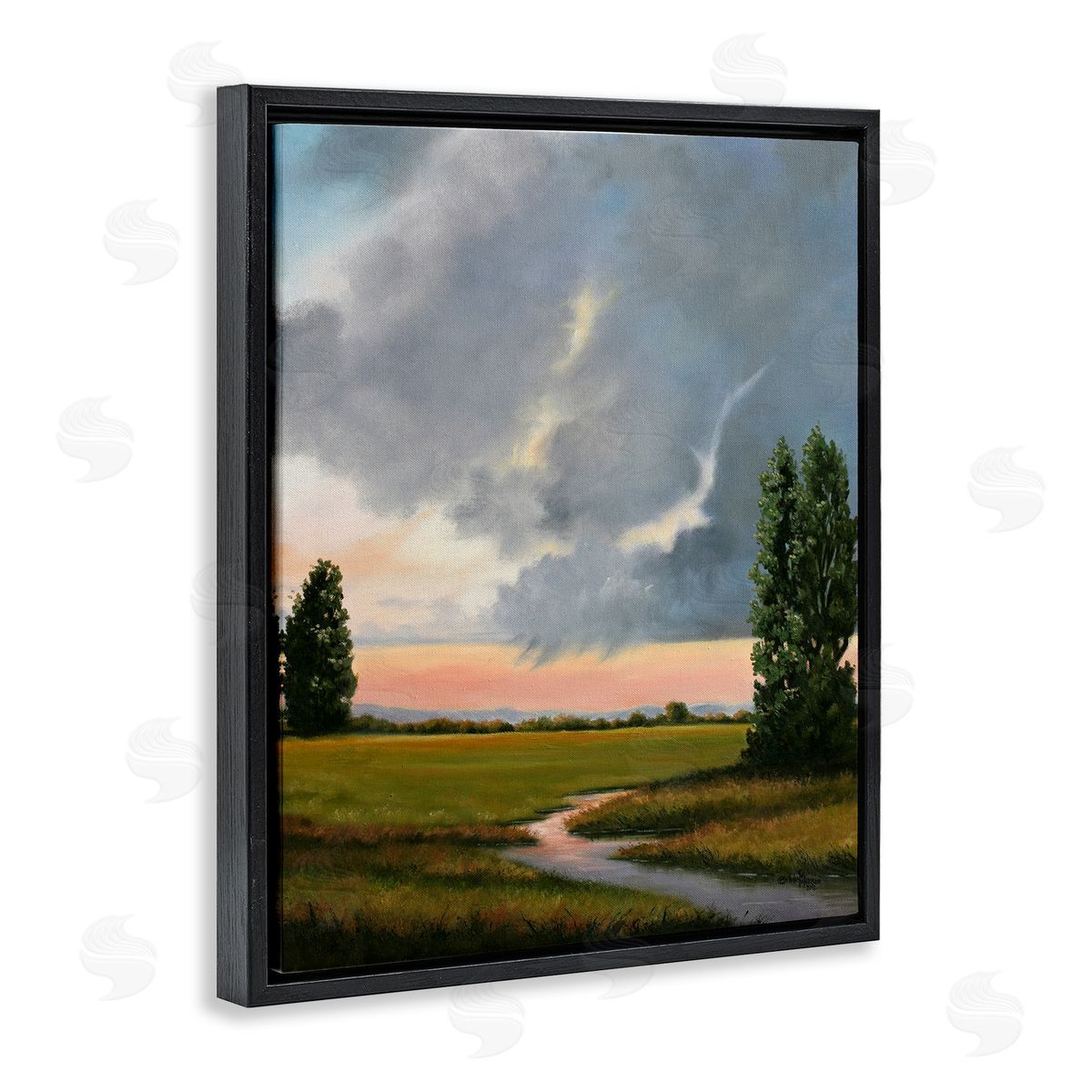 Julie Peterson Pastoral Path at Sunset Canvas Wall Art Print