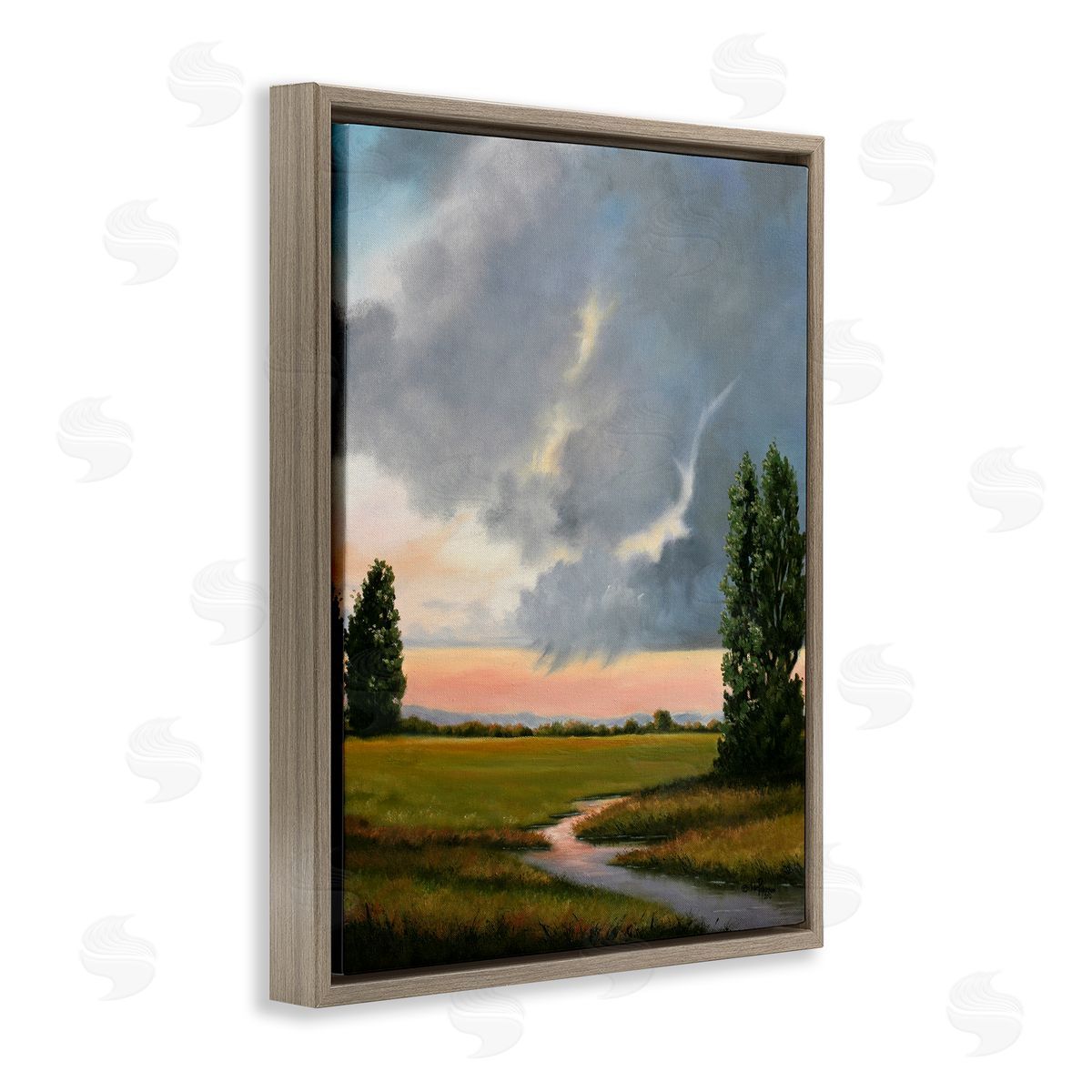 Julie Peterson Pastoral Path at Sunset Canvas Wall Art Print