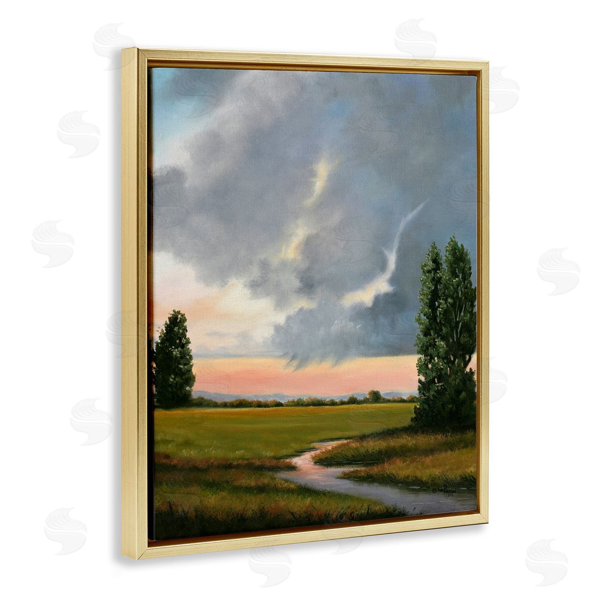 Julie Peterson Pastoral Path at Sunset Canvas Wall Art Print