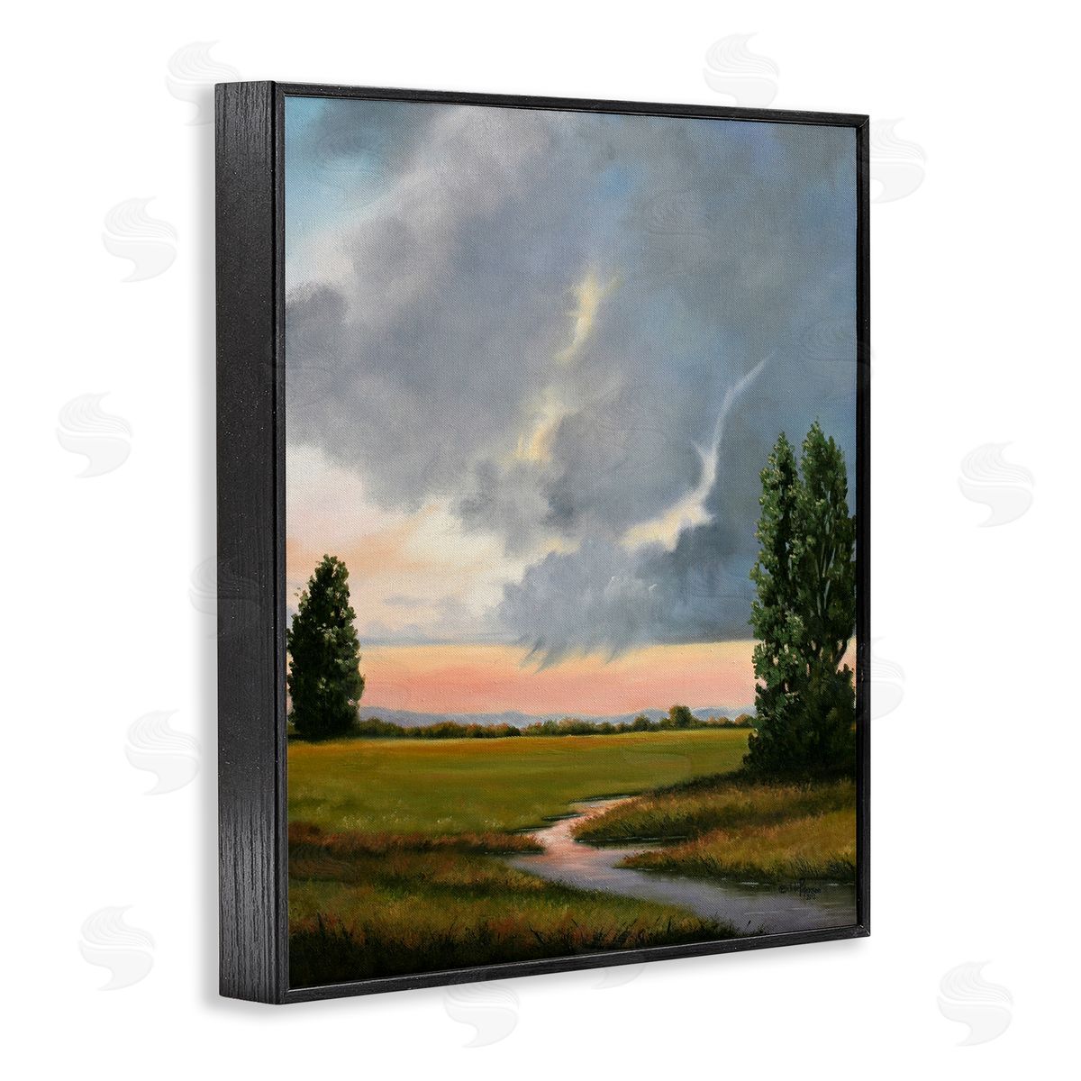 Julie Peterson Pastoral Path at Sunset Canvas Wall Art Print