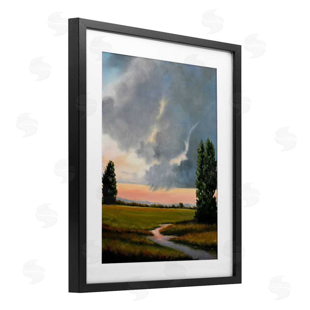 Julie Peterson Pastoral Path at Sunset Canvas Wall Art Print
