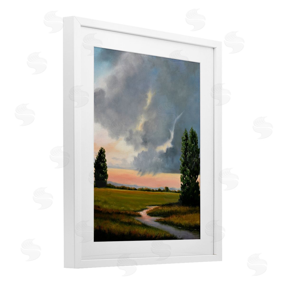 Julie Peterson Pastoral Path at Sunset Canvas Wall Art Print